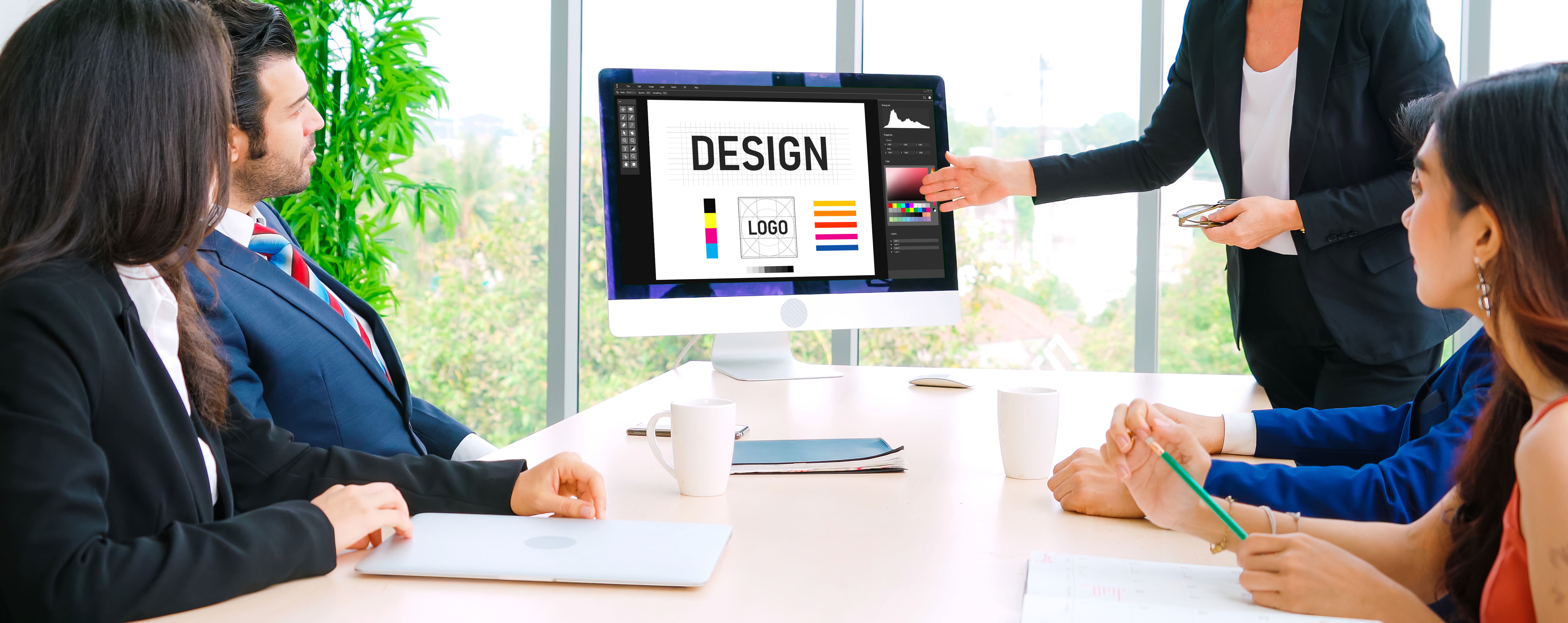 Marketing Strategy Connting Digital Devices Concept